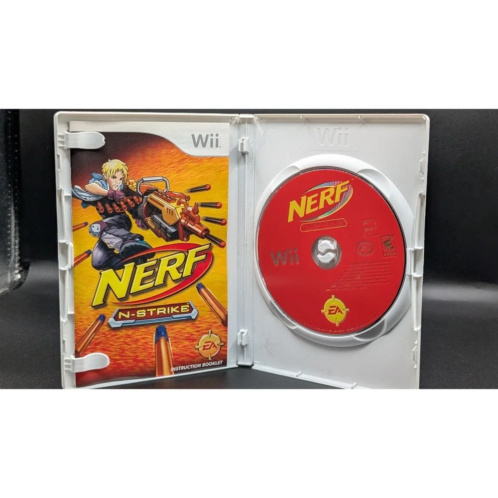 Nerf N-Strike (Nintendo Wii, 2009) With Manual